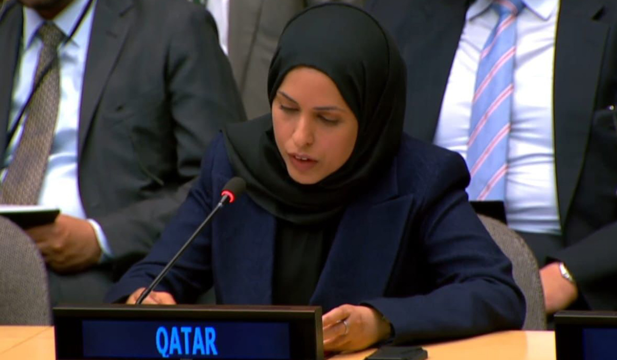 Qatar's Permanent Representative to UN Participates in Open Humanitarian Briefing on Situation 